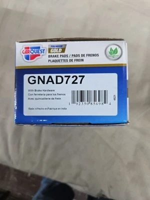 Pastilla de freno premium dorada GNAD727 para modelos Alero 99-04 Chevy/Oldsmobile Foto 1 de 3