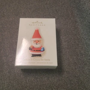 Hallmark Keepsake Santa Ornament 2008 Mini galletas y cacao para Santa - Imagen 1 de 5
