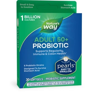 Adults 50+ Probiotic Pearls, Supports Regularity, Immune and Colon Health*, 1... - Picture 1 of 7