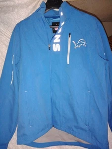 Blaue NFL Detroit Lions Jacke mit Reißverschluss Größe Large neu mit Etikett - Bild 1 von 9