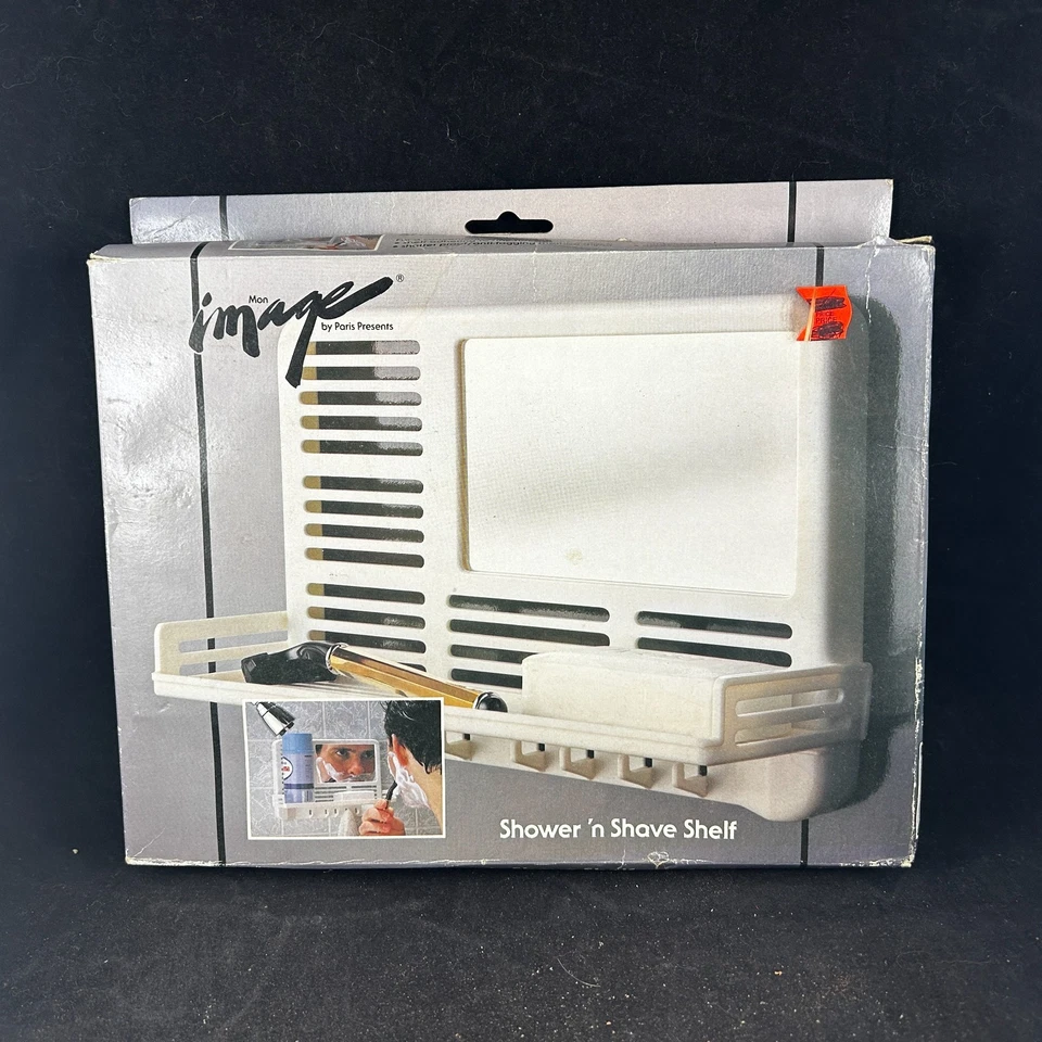 Mon Image by Paris 1985 presenta ducha y afeitado estante de colección en caja nuevo stock antiguo Foto 1 de 4