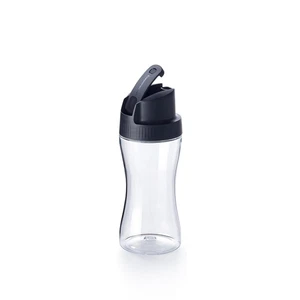 Tupperware Clearly Elegant Bottle Dispenser 19oz Black New - Picture 1 of 1