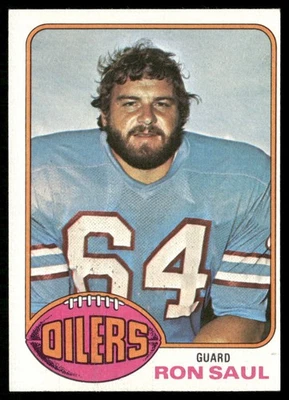Ron Saul 1976 Topps #208 Houston Oilers VG+ - Image 1 of 2