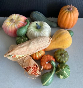 14 künstliche Herbst Gemüse Deko Stücke - Bild 1 von 8