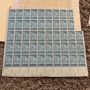 Plate Block of 48 stamps .3 cent - The Mackinac Bridge - MNH - Picture 1 of 3