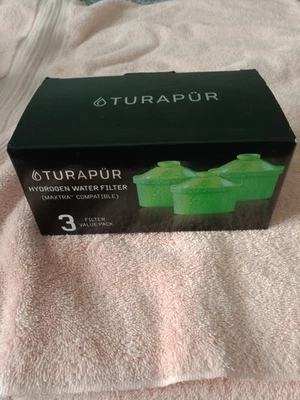 Turapur Hydrogen Water Filter 3 Pack New Sealed Filters Maxtra Compatible - Image 1 of 3