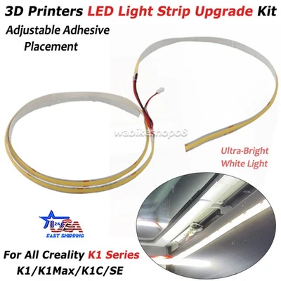 适用于 Creality K1/K1 MAX 3D 打印机 LED 灯条 COB 灯条灯条升级 — 第 1/4 张图片
