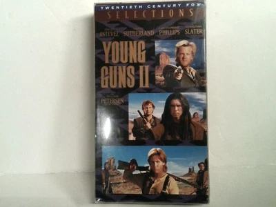 Young Guns II VHS W/Clear Case Cover Western Emilio Estevez Kiefer Sutherland Foto 1 de 3