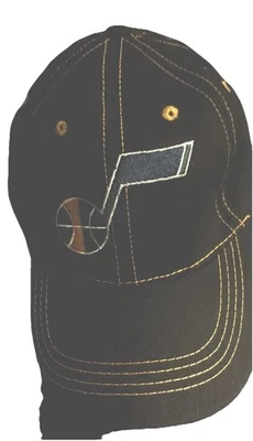 Boné de beisebol UTAH JAZZ NBA boné de basquete preto Strapback Zions NOVO - Imagem 1 de 3
