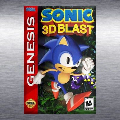 Caja de Videojuego Sonic 3D Blast Arte *Genesis* Imán de Alta Calidad Foto 1 de 2