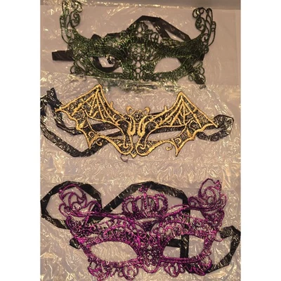 Lote de 30 Máscaras de Encaje Corona de Murciélago Mariposa Juegos con disfraces Accesorios Foto 1 de 4