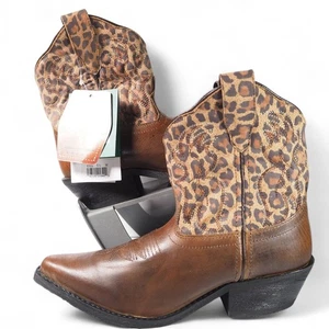 Smoky Mountain Hailey Snip Toe Women's 5.5M Western Cowboy Boots Leopard Print - Picture 1 of 11