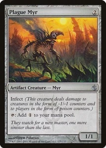 1 x Plague Myr - Mirroding Besieged - LP - MTG - Picture 1 of 1
