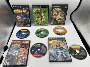 Lote de 5 piezas Crash Bandicoot PS2 PlayStation 2 - Crash of the Titans Wrath sin manuales - Imagen 1 de 12