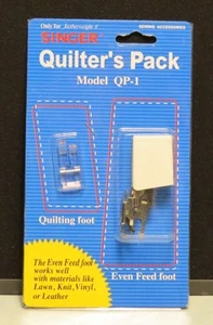 Singer Quilter's Pack Modell QP-1 für Featherweight II, mit gleichmäßigem Futter & Quiltern Fuß - Bild 1 von 2