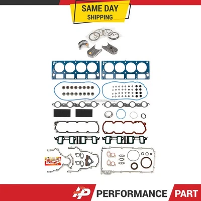 Juego completo de juntas cojinetes anillos aptos 07-11 GMC Cadillac 6,2 L OHV Foto 1 de 4