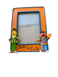 Marco de fotos 3D Plaza Sésamo Bert & Ernie 4x6 Foto ¡Taller de Sésamo! Raro - Imagen 1 de 1