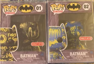 Funko Pop Art Series Konvolut Batman Blau/Gelb Und Schwarz/Gelb - Bild 1 von 1