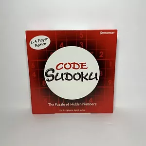 Code Sudoku The Puzzle of Hidden Numbers Pressman - 2006 1-4 Player Edition NEW! - Picture 1 of 8