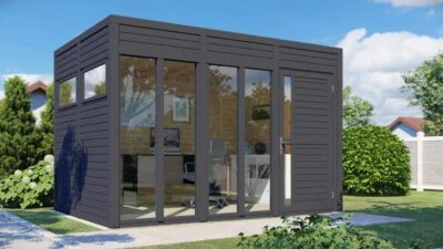 Gartenhaus Holz Gartenbüro Pentus 3 Office naturbelassen 333 x 230 cm modern - Bild 1 von 4