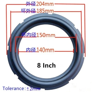 204 mm 185 mm Lautsprecher Surrounder Gummi Tieftöner Kante für 8 Zoll 8 Zoll/Zoll Lautsprecher - Bild 1 von 4
