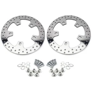 Polished Enforcer 11.8" Front Brake Rotors Bolts For Harley Touring 2009-2023 - Picture 1 of 8