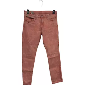 Levis 511 Jeans Mens 32X32 Pink Floral Pattern Slim Fit Denim Stretch - Picture 1 of 10