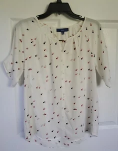 Apt.9 Damen Herz Bluse Flatterärmel Größe M - Bild 1 von 10