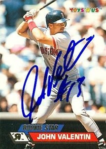 John Valentin autographed Baseball Card 1993 Topps Stadium Club Toys R Us #10