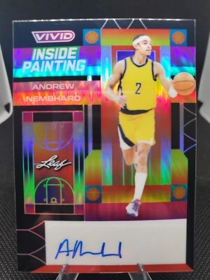 2022-23 Leaf Vivid: Inside Painting Auto Black #IP-AN1 Andrew Nembhard 4/20 MINT - Image 1 of 3