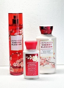 Japanese Cherry Blossom Collection Set of 3 by Bath & Body Works New - Picture 1 of 4