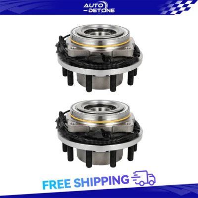 2 Front For Ford F450 Super Duty 2011-2016 Wheel Hub Bearing Assembly 4WD 10-Lug Foto 1 de 4