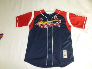 VTG MLB Authentic St Louis Cardinals Majestic Baseball Jersey Men's Medium Blank - Picture 1 of 7