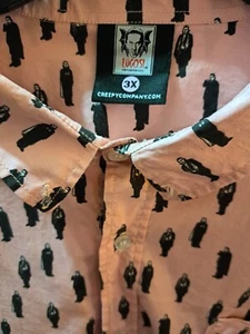 Bella Lugisi Drucula AOP Shirt 3X  Vintge Vampire Gothic Creepycompany.com Scary - Picture 1 of 11