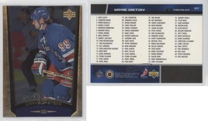 1998-99 Upper Deck Gold Reserve Checklist Wayne Gretzky #207 HOF