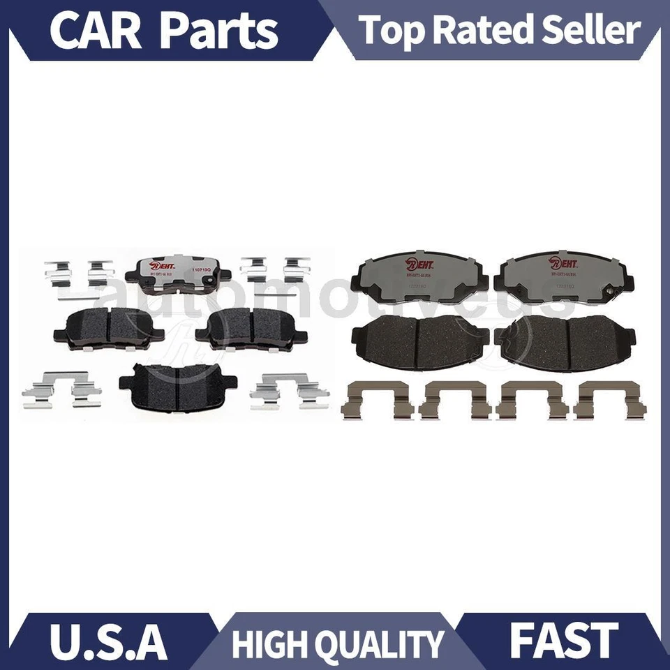 Juego de pastillas de freno de disco delanteras traseras 2X Raybestos para Honda Pilot 2005 2006 2007 2008 Foto 1 de 4