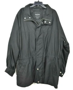 Andrew Marc Additions Mens Black Zip & Snap Drawstring Waist Winter Coat L - Picture 1 of 7
