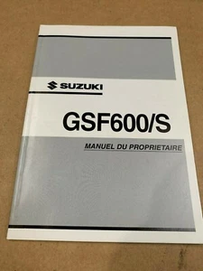 Suzuki GSF600/S Bandit 2003 K3 propietarios Manuel du Proprietaire 99011-31F53-01F - Imagen 1 de 3