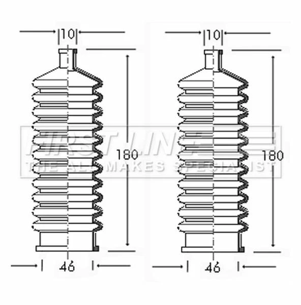 Steering Boot Gaiter FOR MG C 3.0 67->69 MGC MGC GT 29GH Petrol FL - Imagem 1 de 1