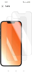Amazon Basics Tempered Glass Screen Protector for iPhone 13 and 13 PRO 2 Screens - Picture 1 of 10