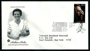 USA, SCOTT # 3936, ARTCRAFT PCS FDC COVER OF ARTHUR ASHE, TENNIS CHAMPION 2005 - Picture 1 of 1