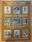 JACQUES VILLON 1981 AFFICHE LITHOGRAPHIEE ORIGINALE GAL. SAGOT- LE GARREC PARIS