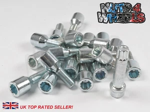 20 x Chrome Tuner Alloy Wheel Bolts M12x1.25 fits Alfa Romeo 156 147 - Picture 1 of 3