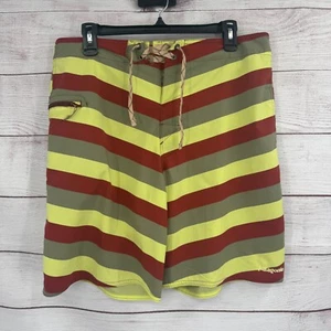 Patagonia gestreifte Boardshorts Badehose Kordelzug Taille Herren Größe 35 - Bild 1 von 7