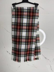 RARE VINTAGE SCARF 100% CASHMERE MADE IN ENGLAND FAB! Designer Preppy - Picture 1 of 6