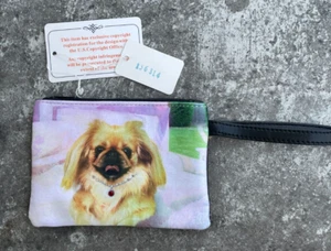 Cartera de monedas pekinés colección Blossom 5,25 x 3,75" perro cachorro - Imagen 1 de 12