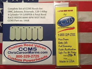 Válvulas de caña fueraborda CCMS OMC Johnson Evinrude Racing V4 120-140 hp Looper PN146R - Imagen 1 de 1