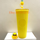 Starbucks Summer Hawaii Yellow Pineapple 24oz Studded Tumbler Cold Beverage Cup.