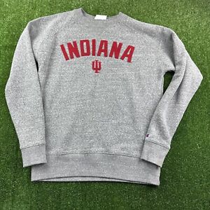 Champion Women’s IU Indiana University Crew Sweatshirt Sz Medium Gray Hoosiers