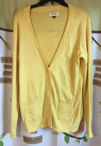 Women's Sonoma Life + Style Women's Yellow Long Sleeve Sweater, Size XLarge - Picture 1 of 3